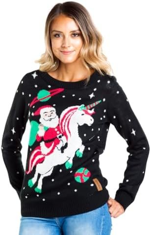 Tipsy Elves Ugly Christmas Sweaters for Women - Funny Festive Womens Christmas Sweaters - Cute Winter Holiday Outfit - Image 2