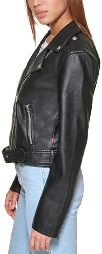 Levi's Women's Belted Faux Leather Moto Jacket (Regular & Plus Size) - Image 3