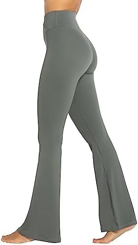 Sunzel Womens Flare Leggings with Tummy Control Crossover Waist and Wide Leg