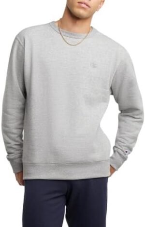 Champion Men's Crewneck, Powerblend Fleece Sweatshirt, Crewneck Sweatshirts (Reg. Or Big & Tall)