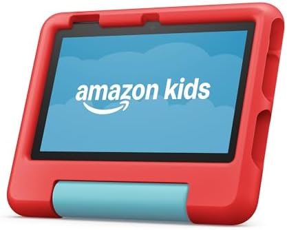 Amazon Fire 7 Kids tablet (newest model) ages 3-7. Top-selling 7" kids tablet on Amazon. Includes ad-free and exclusive content, easy parental controls, 10-hr battery, 16 GB, Red - Image 2