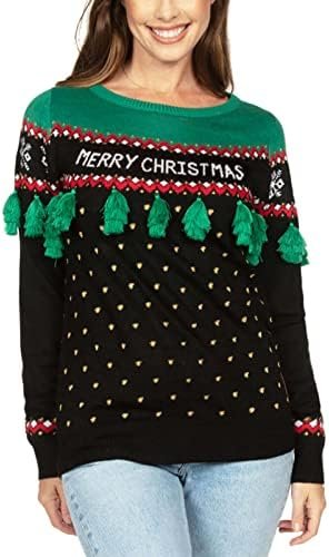 Tipsy Elves Women's Christmas Sweaters - Women's Ugly Christmas Sweaters - Embellished Winter Holiday Pullovers
