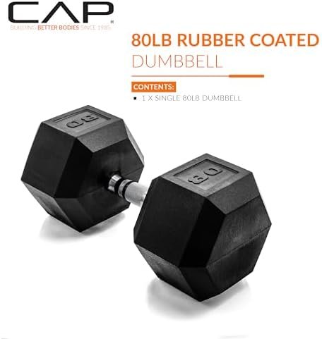 CAP Barbell Coated Hex Dumbbell Weight | Multiple Options - Image 2