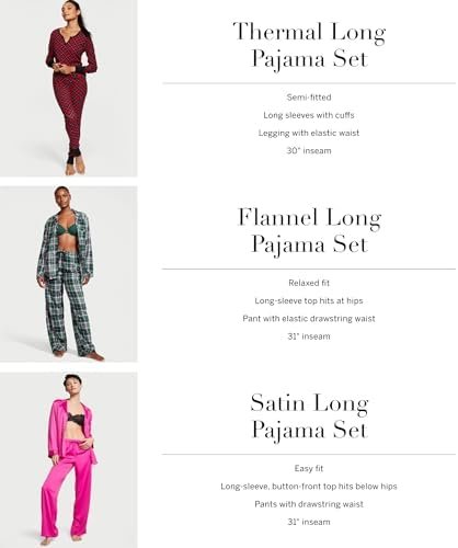 Victoria's Secret Flannel Pajama Set, Long Sleeve Button Down Shirt & Pants Set, Sleepwear for Women (XS-XXL) - Image 5