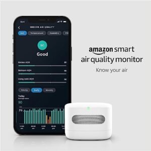 Amazon Smart Air Quality Monitor – Know your air, Works with Alexa