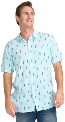 Tipsy Elves Men's Short Sleeve Holiday Button Down Shirts - Funny Christmas & Hanukkah Hawaiian Shirts for Men - Image 2