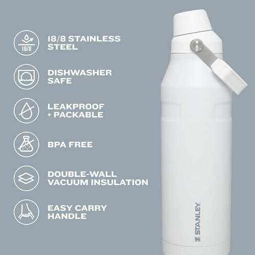 Stanley IceFlow Fast Flow Water Bottle | Angled Spout Lid | Lightweight & Leakproof for Travel & Sports | Insulated Stainless Steel | BPA-Free - Image 4
