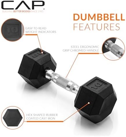 CAP Barbell Coated Dumbbell Weight Pairs | Multiple Options - Image 3