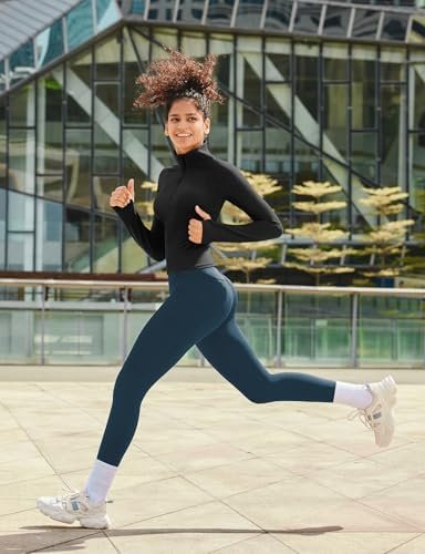 BALEAF Women's Fleece Lined Leggings Water Resistant Thermal Winter Warm Tights High Waisted with Pockets Running Gear - Image 5