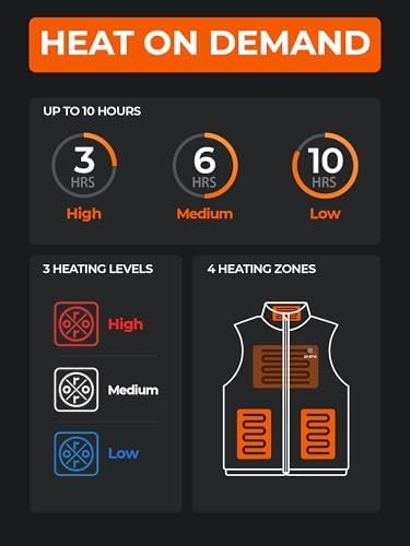 ORORO Women's Lightweight Heated Vest with Battery Pack - Image 2