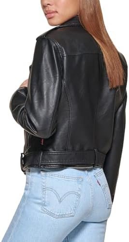 Levi's Women's Belted Faux Leather Moto Jacket (Regular & Plus Size) - Image 4