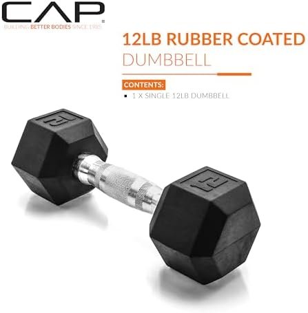 CAP Barbell Coated Hex Dumbbell Weight | Multiple Options - Image 2