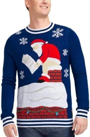 Tipsy Elves Men's Ugly Christmas Sweaters - Funny Christmas Sweaters for Men - Fun Holiday Pullovers
