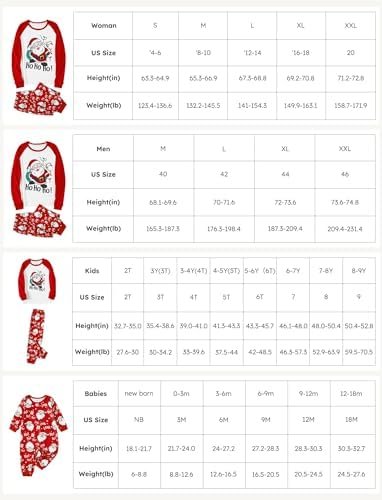 PATPAT Family Christmas Pjs Matching Sets Holiday Jammies Sleepwear Christmas Pajamas for Family Mommy and Me Xmas Outfits - Image 6