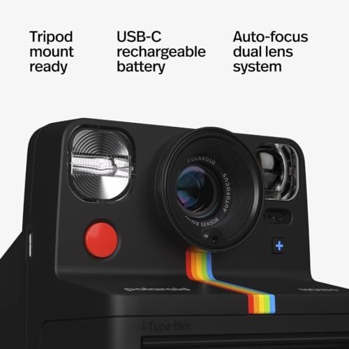 Polaroid Now+ Generation 2 - Camera + Film Bundle (16 Photos Included) - Black - Bluetooth Connected App Controlled Instant Film Camera-6250 - Image 9
