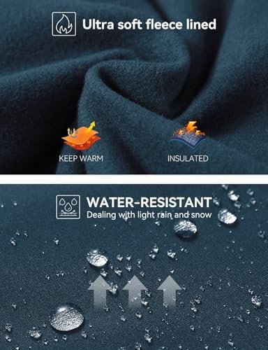 BALEAF Women's Fleece Lined Leggings Water Resistant Thermal Winter Warm Tights High Waisted with Pockets Running Gear - Image 4