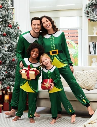 WARNER BROS Frosty the Snowman Christmas Family Matching Pajamas Snowflake and Snowman Print Mommy and Me Xmas Pjs for Couple - Image 4