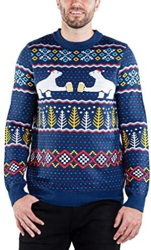 Tipsy Elves Men's Ugly Christmas Sweaters - Funny Christmas Sweaters for Men - Fun Holiday Pullovers