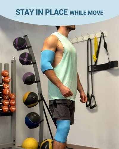 Comfytemp Elbow & Knee Ice Pack Wrap for Injuries, Compression Sleeve for Knees Replacement Surgery, Reusable Gel Hot Cold Pack Recovery for Knee, Elbow, Ankle, Arm, Calf, Leg, Wrist, FSA HSA Eligible - Image 5