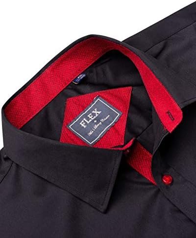 J.VER Men's Casual Long Sleeve Stretch Dress Shirt Wrinkle-Free Regular Fit Button Down Shirts - Image 5