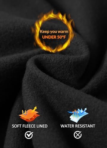 BALEAF Women's Fleece Lined Leggings Thermal Warm Winter Tights High Waisted Yoga Pants Cold Weather with Pockets - Image 3