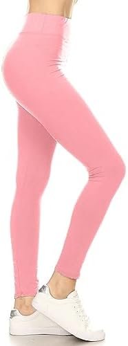 Leggings Depot High Waisted Leggings for Women Buttery Smooth & Soft Women's Solid Yoga - Reg, Plus, 1X3X, 3X5X