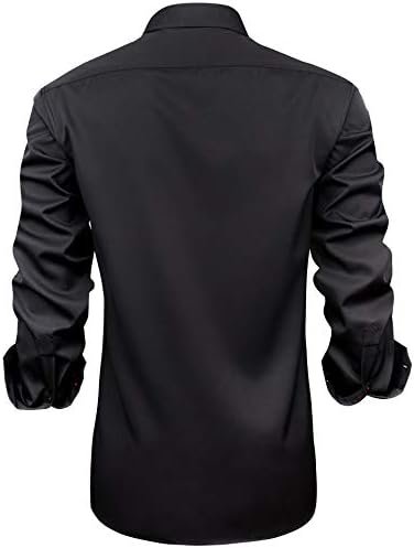 J.VER Men's Casual Long Sleeve Stretch Dress Shirt Wrinkle-Free Regular Fit Button Down Shirts - Image 4