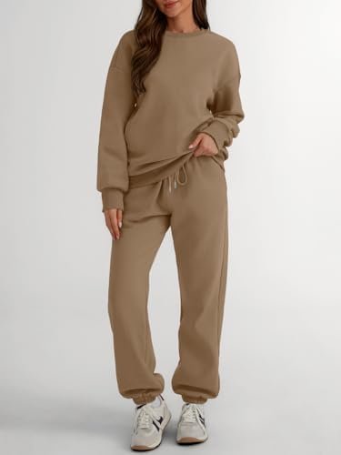 Trendy Queen Sweatsuits Women 2 Piece Outfits Two Piece Crewneck Sweatshirts Sets Lounge Fall Sweatpants 2025 Tracksuits - Image 2