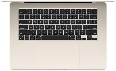 Apple 2024 MacBook Air 15-inch Laptop with M3 chip: Built for Apple Intelligence, 15.3-inch Liquid Retina Display, 16GB Unified Memory, 512GB SSD Storage, Backlit Keyboard, Touch ID; Starlight - Image 2