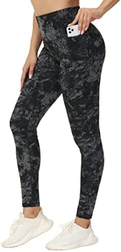 THE GYM PEOPLE Tummy Control Workout Leggings with Pockets High Waist Athletic Yoga Pants for Women Running, Fitness