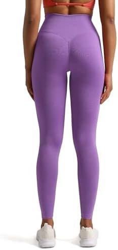 Aoxjox High Waisted Workout Leggings for Women Tummy Control Buttery Soft Yoga Metamorph Deep V Pants 26" - Image 4