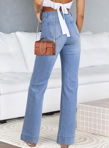 Astylish Women's Wide Leg Jeans High Waisted Stretchy Straight Leg Jeans Loose Trendy Denim Pants with Pocket - Image 2