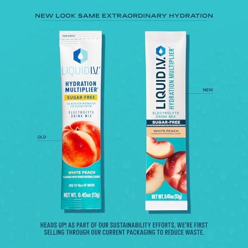 Liquid I.V.® Hydration Multiplier Sugar-Free - Rainbow Sherbet | Electrolyte Powder Drink Mix | 1 Pack (14 Servings) - Image 3