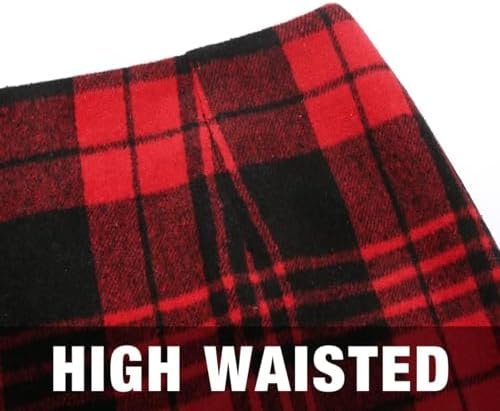 IDEALSANXUN Womens High Waist Plaid Skirt Bodycon Pencil Wool Mini Skirts - Image 3