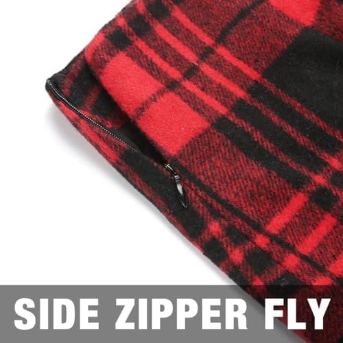 IDEALSANXUN Womens High Waist Plaid Skirt Bodycon Pencil Wool Mini Skirts - Image 4