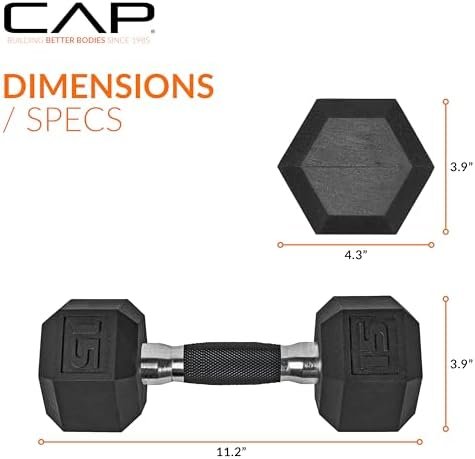 CAP Barbell Coated Dumbbell Weight Pairs | Multiple Options - Image 4