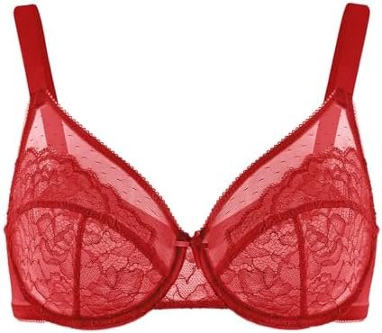 HSIA Minimizer Bras for Women Full Coverage Underwire Bras Plus Size Lifting Lace Bra for Heavy Breast - Image 6