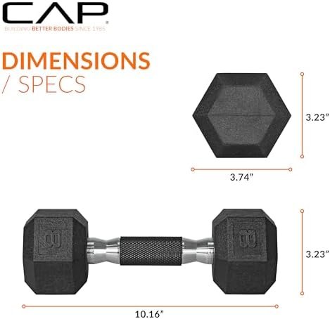 CAP Barbell Coated Dumbbell Weight Pairs | Multiple Options - Image 4