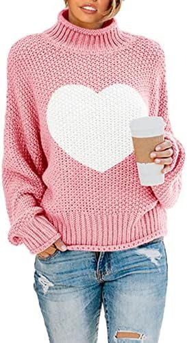 Saodimallsu Womens Turtleneck Oversized Sweaters Batwing Long Sleeve Pullover Loose Chunky Knit Jumper