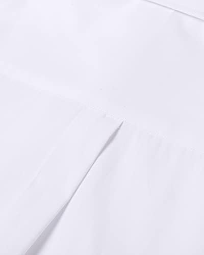 Alimens & Gentle Mens Solid Oxford Shirt Long Sleeve Button Down Shirts with Pocket - Image 3