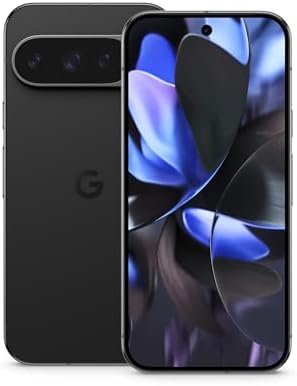 Google Pixel 9 Pro - Unlocked Android Smartphone with Gemini, Triple Rear Camera System, 24-Hour Battery, and 6.3" Super Actua Display - Obsidian - 256 GB