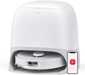 roborock Qrevo Curv Robot Vacuum and Mop, 18,500Pa Suction, Zero-Tangling, DuoDivide Main Brush, FlexiArm Arc Side Brush, FlexiArm Mop, AdaptiLift Chassis, Auto Mop Washing & Drying, Self-Emptying