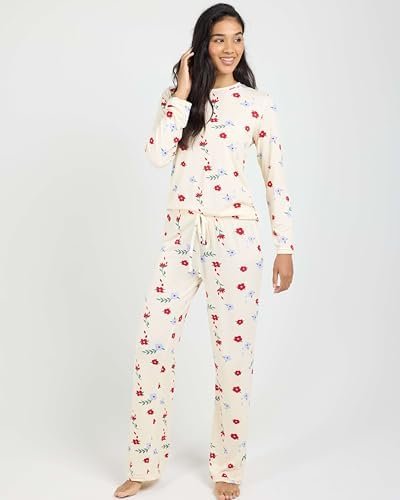 Real Essentials 2 Pack: Women's Pajama Set - Choose from Short Sleeve with Pocket or Long Sleeve without Pocket - Image 6