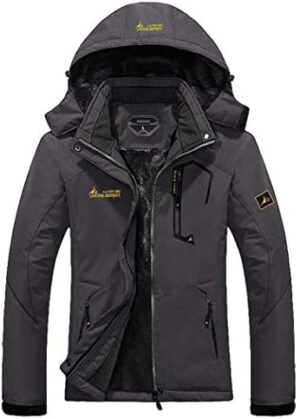 MOERDENG Women's Waterproof Ski Jacket Warm Winter Snow Coat Mountain Windbreaker Hooded Raincoat Jacket