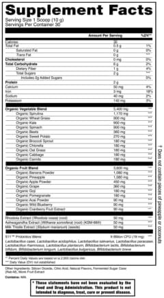 Jocko Fuel Daily Greens Powder - Premium Organic Greens Superfood Powder for Gut Health, Digestion, Bloating, Immune Support with Spirulina, Chlorella, Digestive Enzymes, & Probiotics - 30 Servings - Image 2