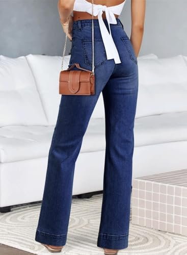 Astylish Women's Wide Leg Jeans High Waisted Stretchy Straight Leg Jeans Loose Trendy Denim Pants with Pocket - Image 2