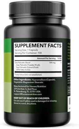 Saw Palmetto for Men Prostate Health Supplement to Promote Urinary Tract Function - 500mg Per Serving - 100 Count - DHT Blocker Hair Vitamin - Vegan, Non-GMO Capsules, Over 3 Month Supply - Image 3