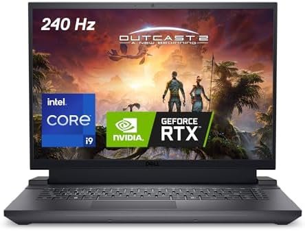 Dell G16 7630 Gaming Laptop - 16-inch QHD+ 240Hz 3ms Display, Intel Core i9-13900HX, 16GB DDR5 RAM, 1TB SSD, NVIDIA GeForce RTX 4070 8GB GDDR6, Windows 11 Home, Onsite Service - Metallic Nightshade