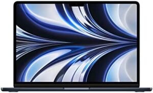 Apple 2022 MacBook Air Laptop with M2 chip: Built for Apple Intelligence, 13.6-inch Liquid Retina Display, 8GB RAM, 512GB SSD Storage, Backlit Keyboard, 1080p FaceTime HD Camera; Midnight