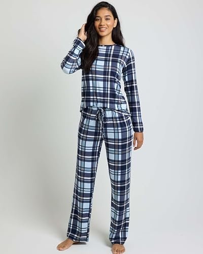 Real Essentials 2 Pack: Women's Pajama Set - Choose from Short Sleeve with Pocket or Long Sleeve without Pocket - Image 2